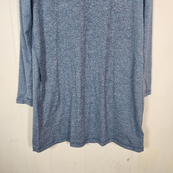 Athleta Uptempo Long Sleeve Athletic Dress Light Blue Size Medium - Picture 9 of 16
